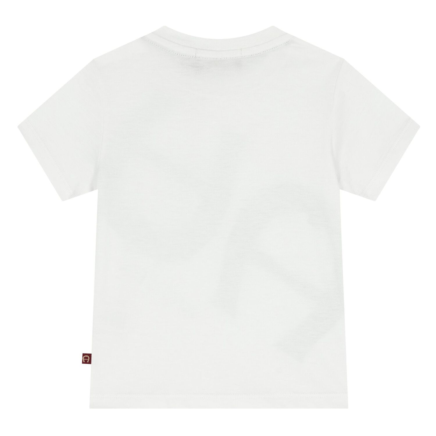 Younger Boys White Logo T-Shirt, 1, hi-res