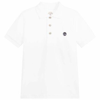Boys White Polo Shirt