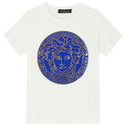 Ivory Logo Medusa T-Shirt, 1, hi-res