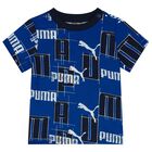 Younger Boys Blue Logo Shorts Set, 2, hi-res