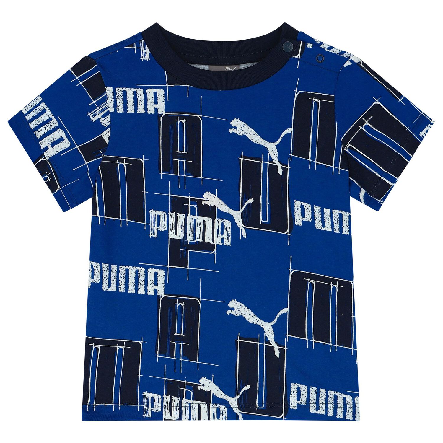 Younger Boys Blue Logo Shorts Set, 2, hi-res