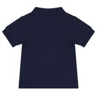 طقم هدايا قميص بولو بالشعار باللون الكحلي للأطفال, 1, hi-res