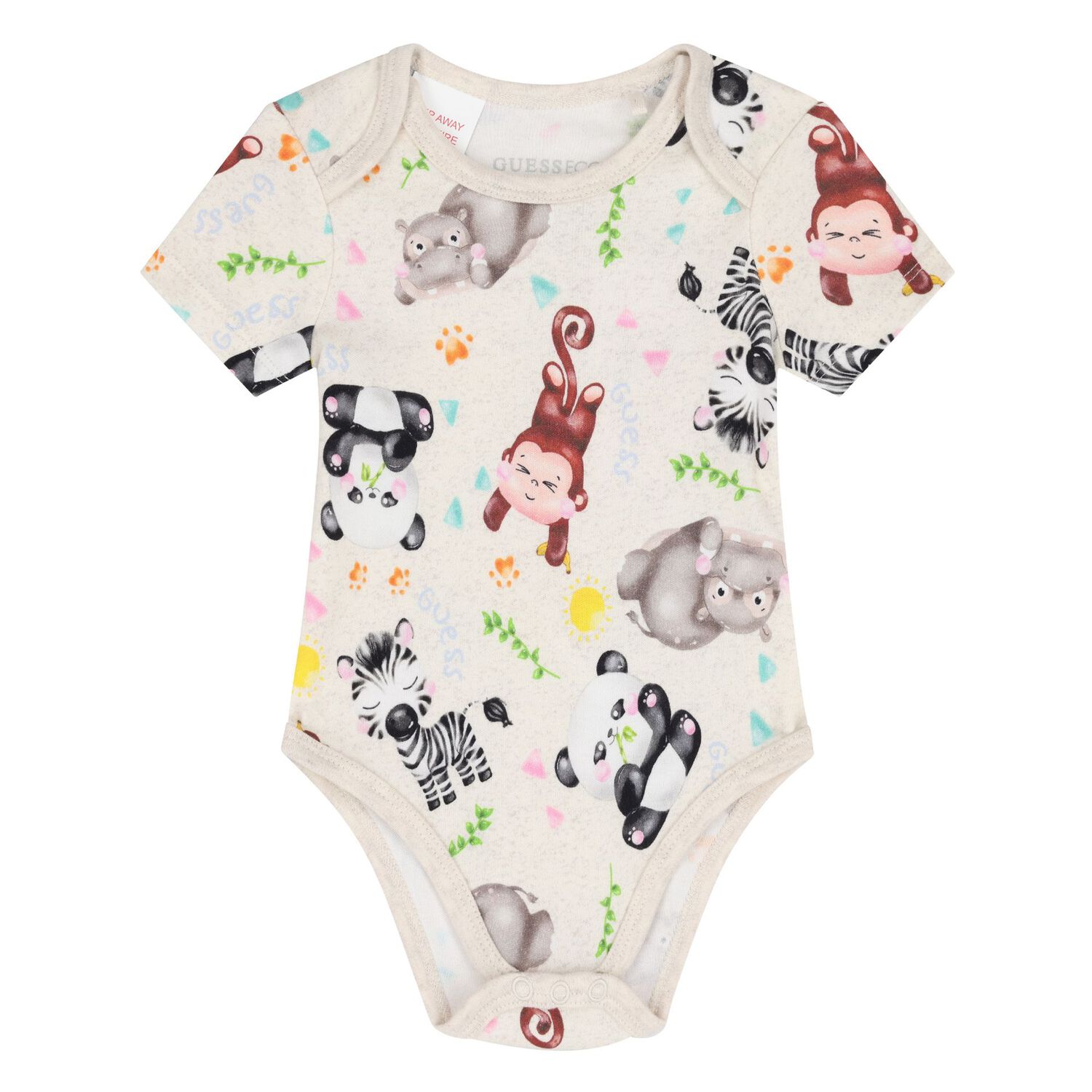 بدلة رياضية بالشعار باللون البيج للأولاد (3 قطع), 1, hi-res image number null