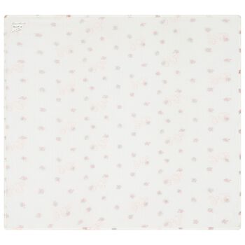 Baby Girls Ivory Logo Floral Muslin
