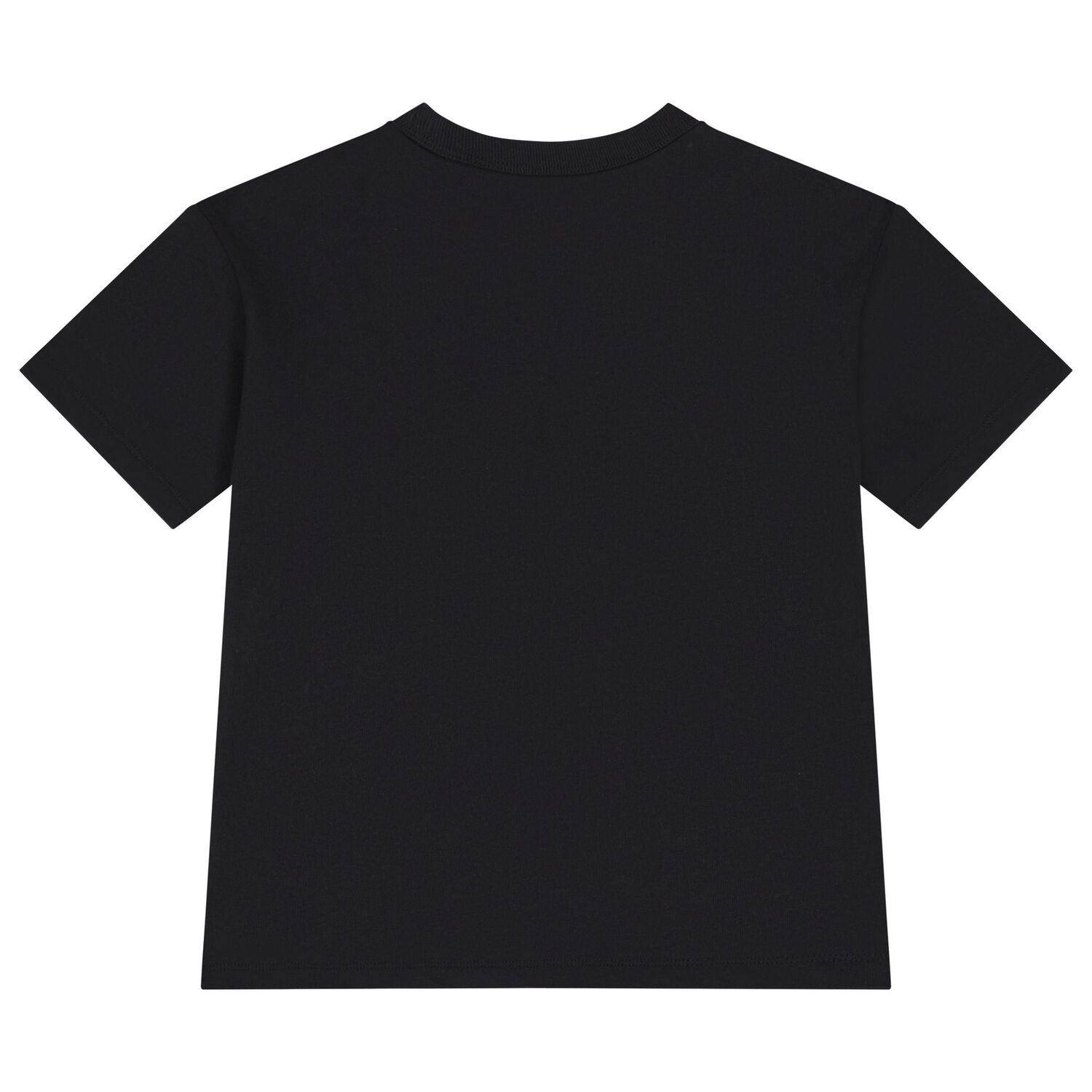 تيشيرت بنات بالشعار باللون الاسود , 1, hi-res