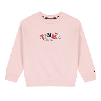 Girls Pink Logo Sweatshirt