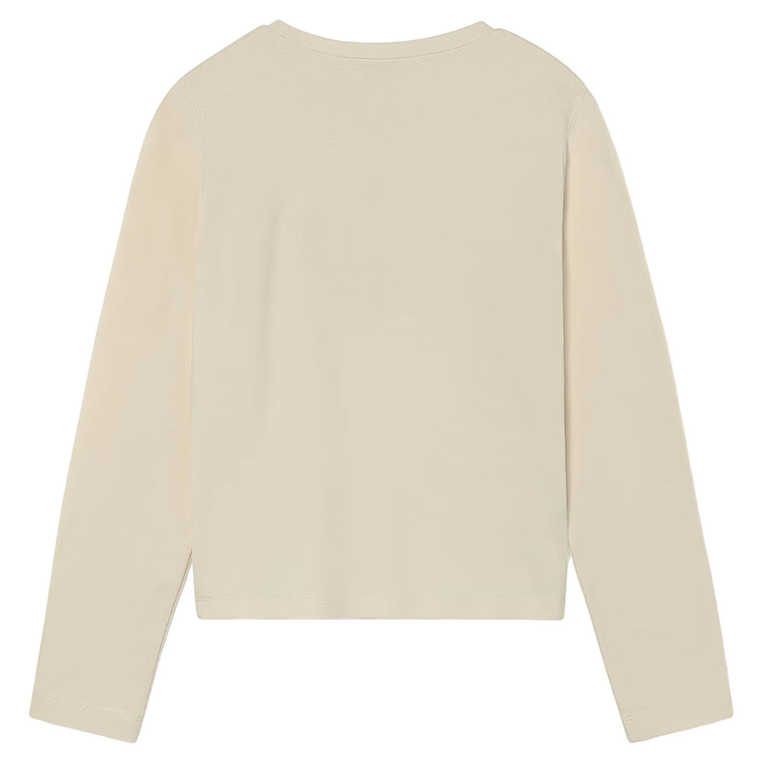 Girls Beige Embellished Long Sleeve Top, 1, hi-res