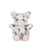 Girls Palm Pals White & Pink Spotted Piglet Soft Toy ( 13CM ), 1, hi-res