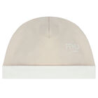 طقم أفرول بالشعار باللون البيج و العاجي, 3, hi-res