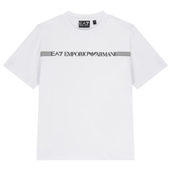Boys White Logo T-Shirt