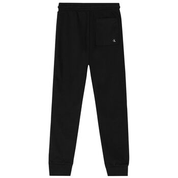 Boys Black Logo Joggers