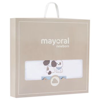 بطانيه للأولاد باللون الابيض والأزرق 