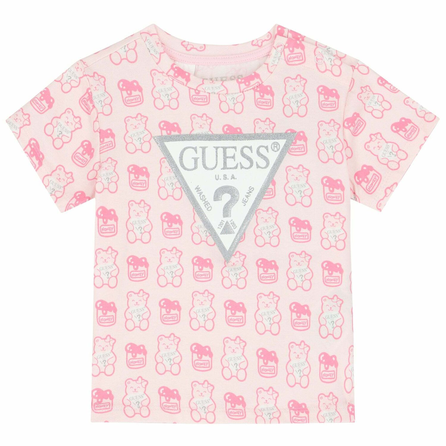 Baby Girls Pink Logo T-Shirt, 2, hi-res image number null