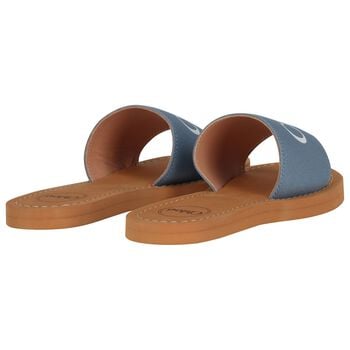 سلايدر بنات بشعار مني مي باللون الأزرق و البيج 