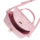 Girls Pink Glitter Handbag, 2, hi-res