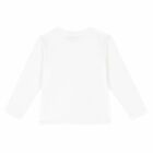 Girls White Printed Long Sleeve Top, 1, hi-res