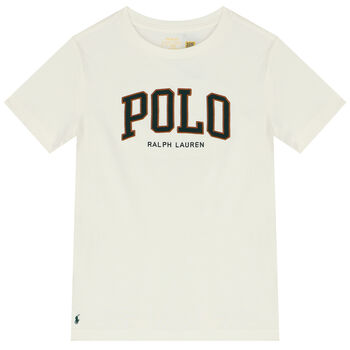 Boys Ivory Logo T-Shirt