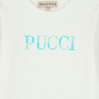 توب بالشعار باللون العاجي للبنات, 1, hi-res