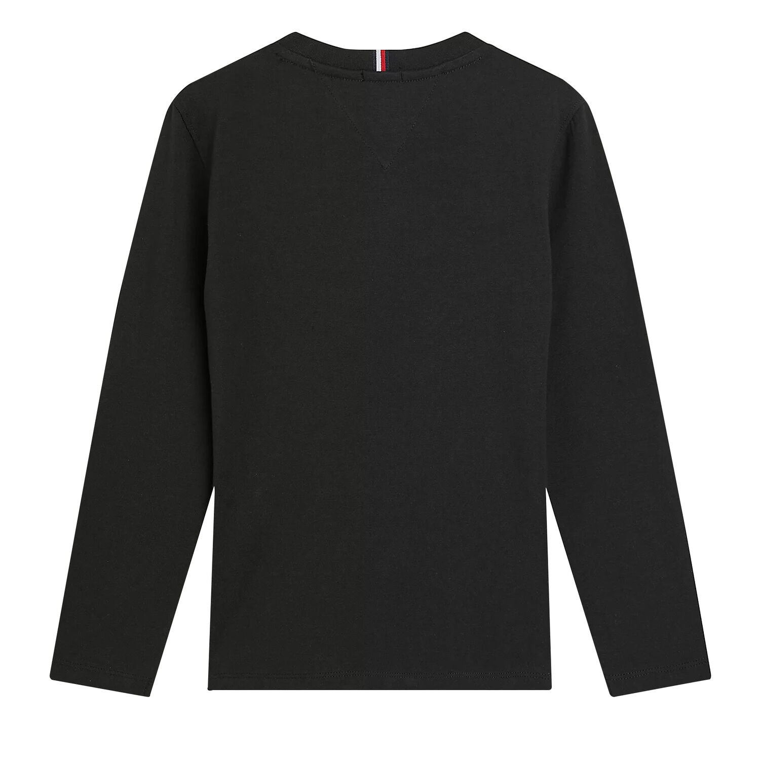 Boys Black Logo Long Sleeve Top, 1, hi-res