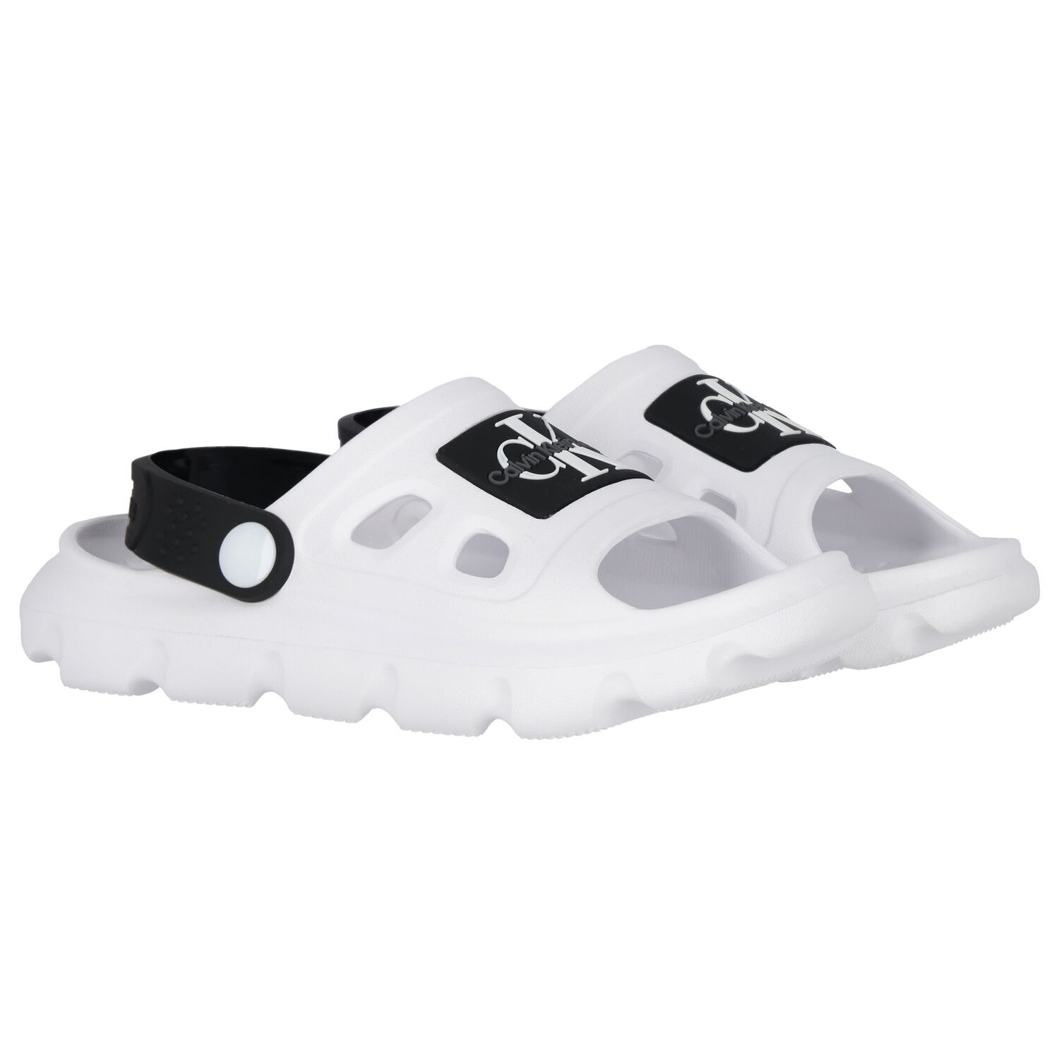 White Logo Sandals, 1, hi-res image number null