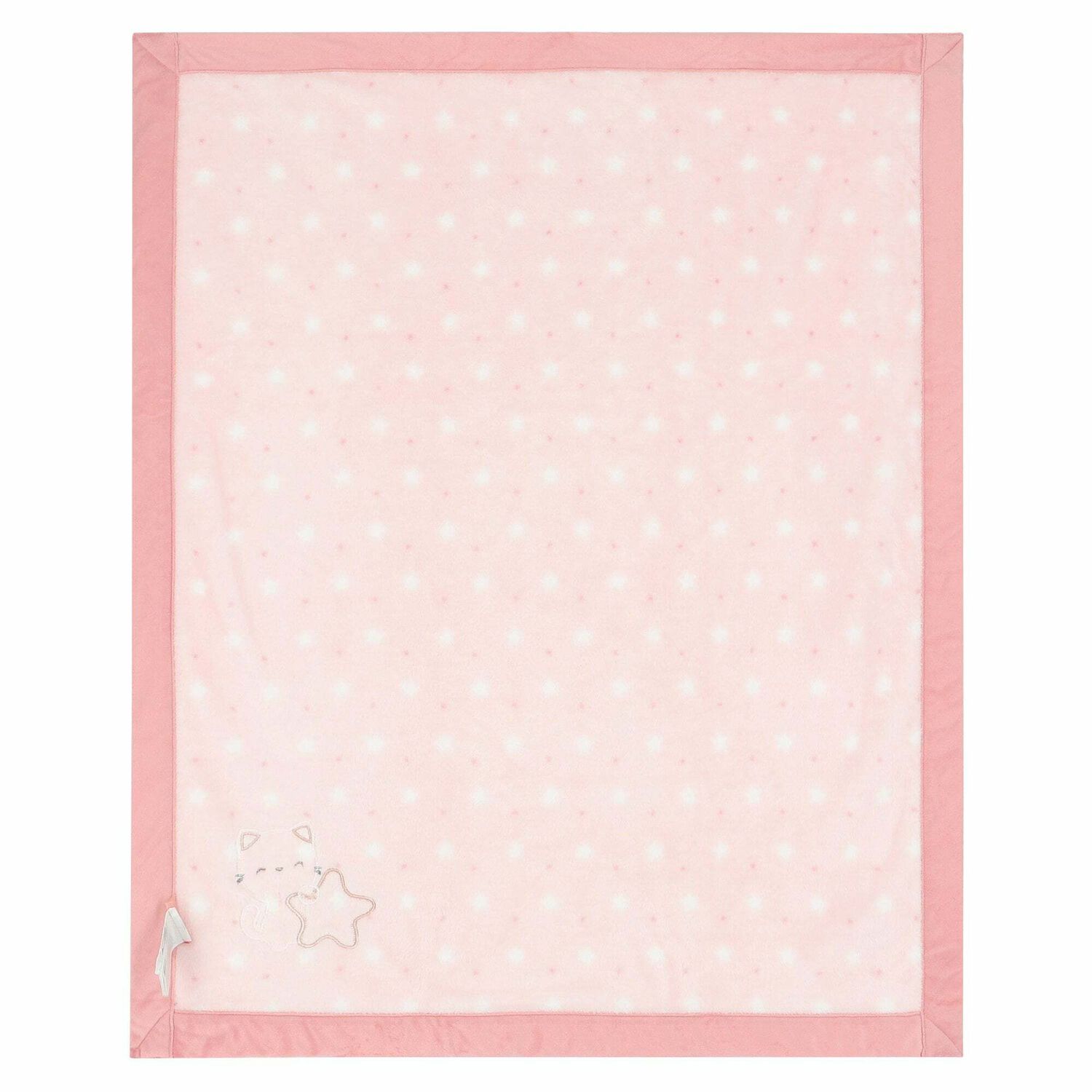 Baby Girls Pink Cat Blanket, 1, hi-res image number null