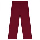Girls Burgundy Logo Joggers, 1, hi-res
