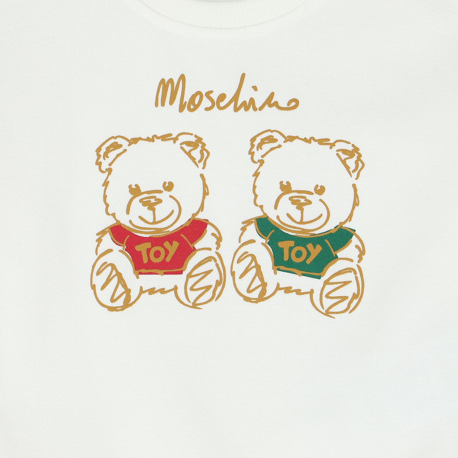 Ivory Teddy Bear Logo Sweatshirt, 1, hi-res image number null