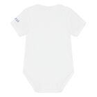 طقم دانغري قطني أبيض وأزرق للأولاد الصغار, 1, hi-res