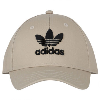 Beige Logo Embroidered Cap