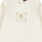 Baby Girls Ivory Logo Babygrow, 1, hi-res