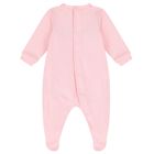 لبس أطفال بناتي باللون الوردي بشعار دب تيدي, 3, hi-res