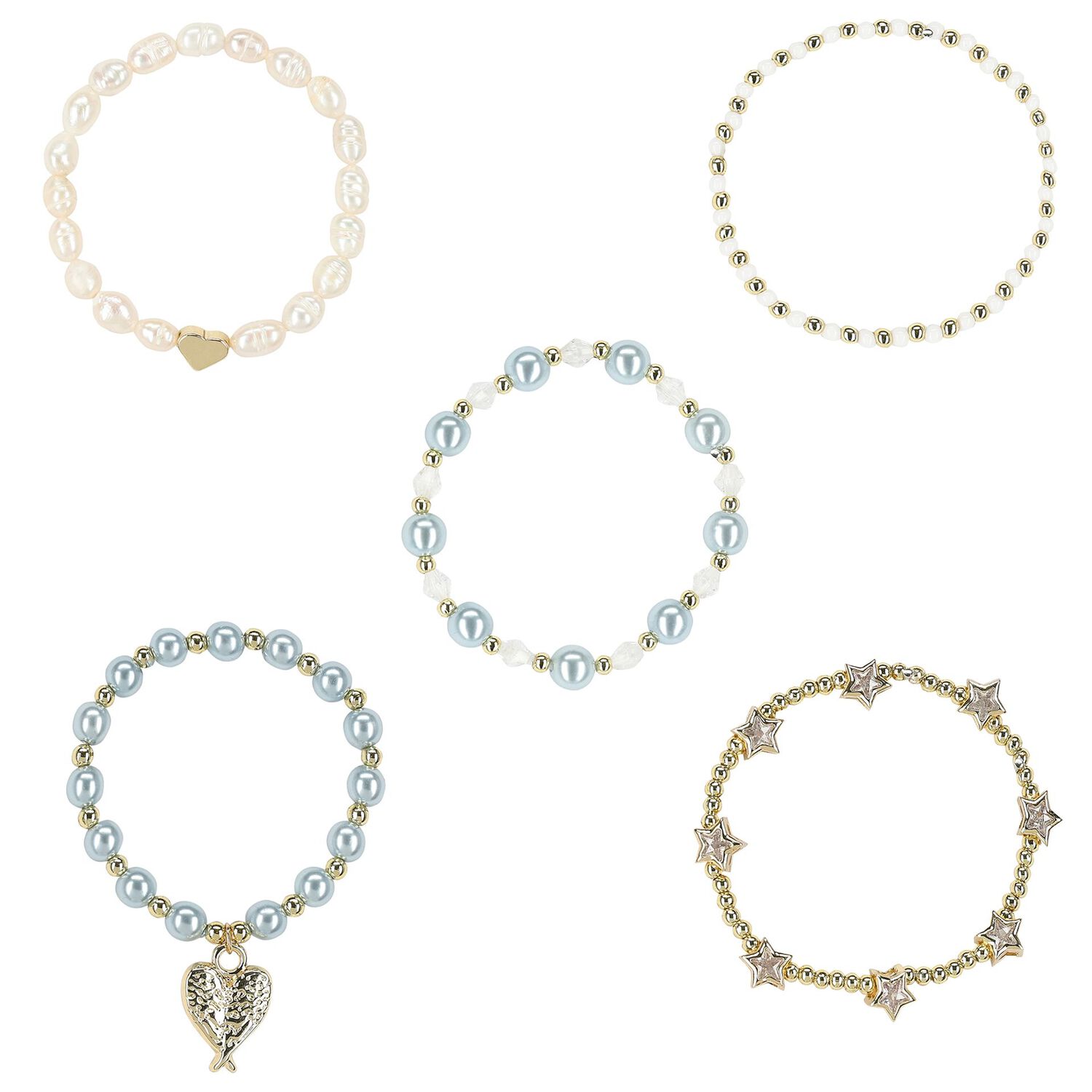 Girls Blue Bracelets, 10, hi-res image number null