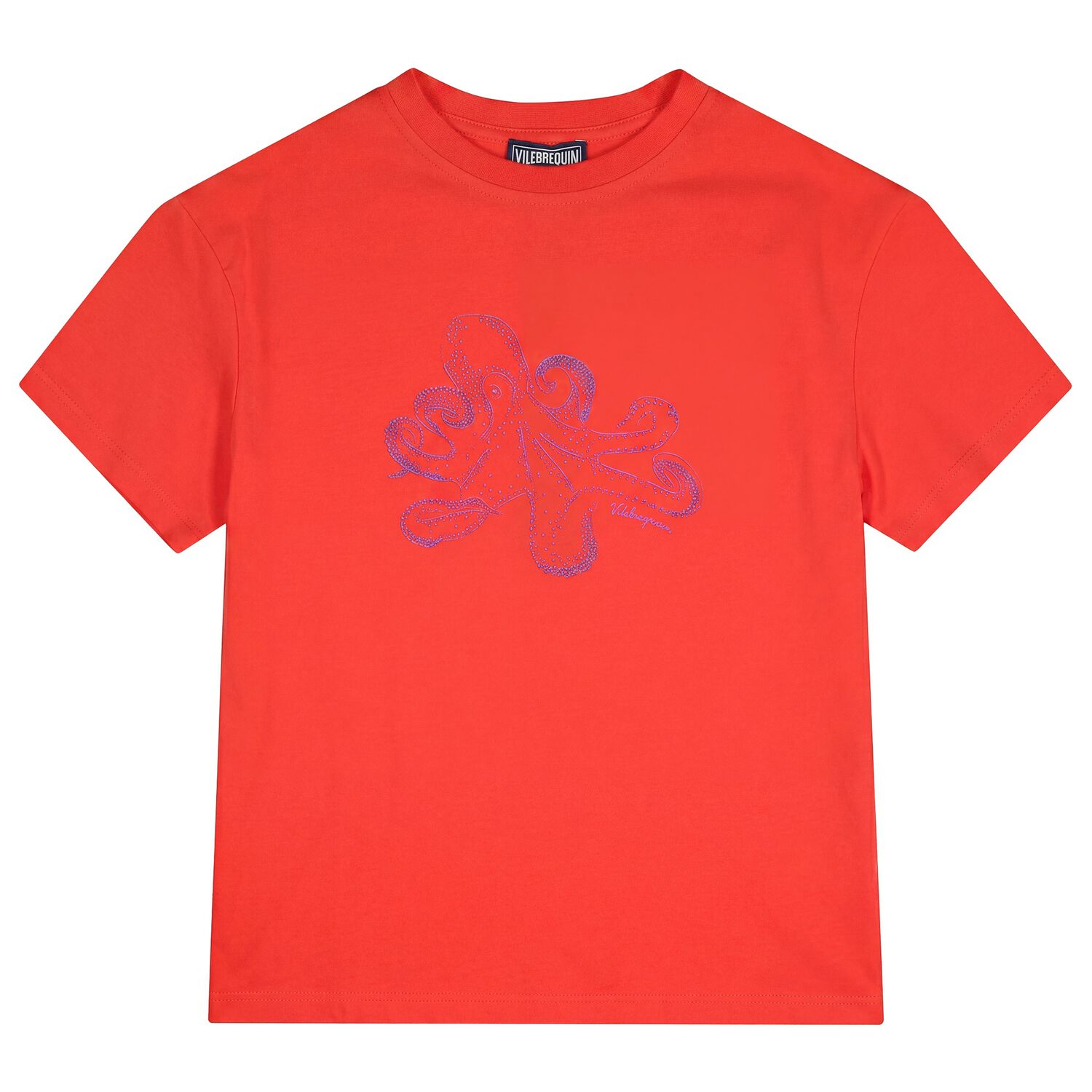 Boys Red Octopus T-Shirt, 1, hi-res
