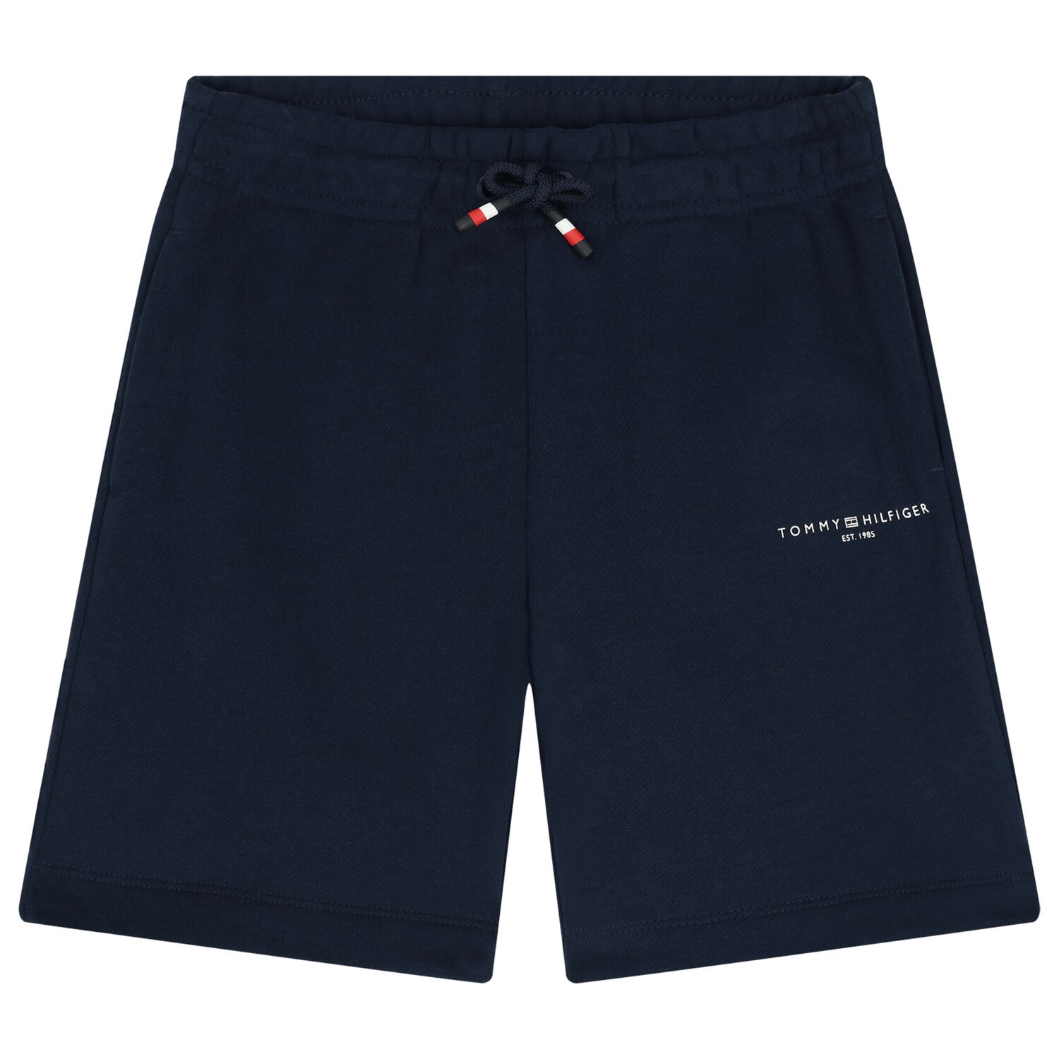Boys Navy Blue Logo Shorts, 1, hi-res
