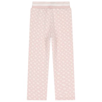 Girls Pink Logo Joggers