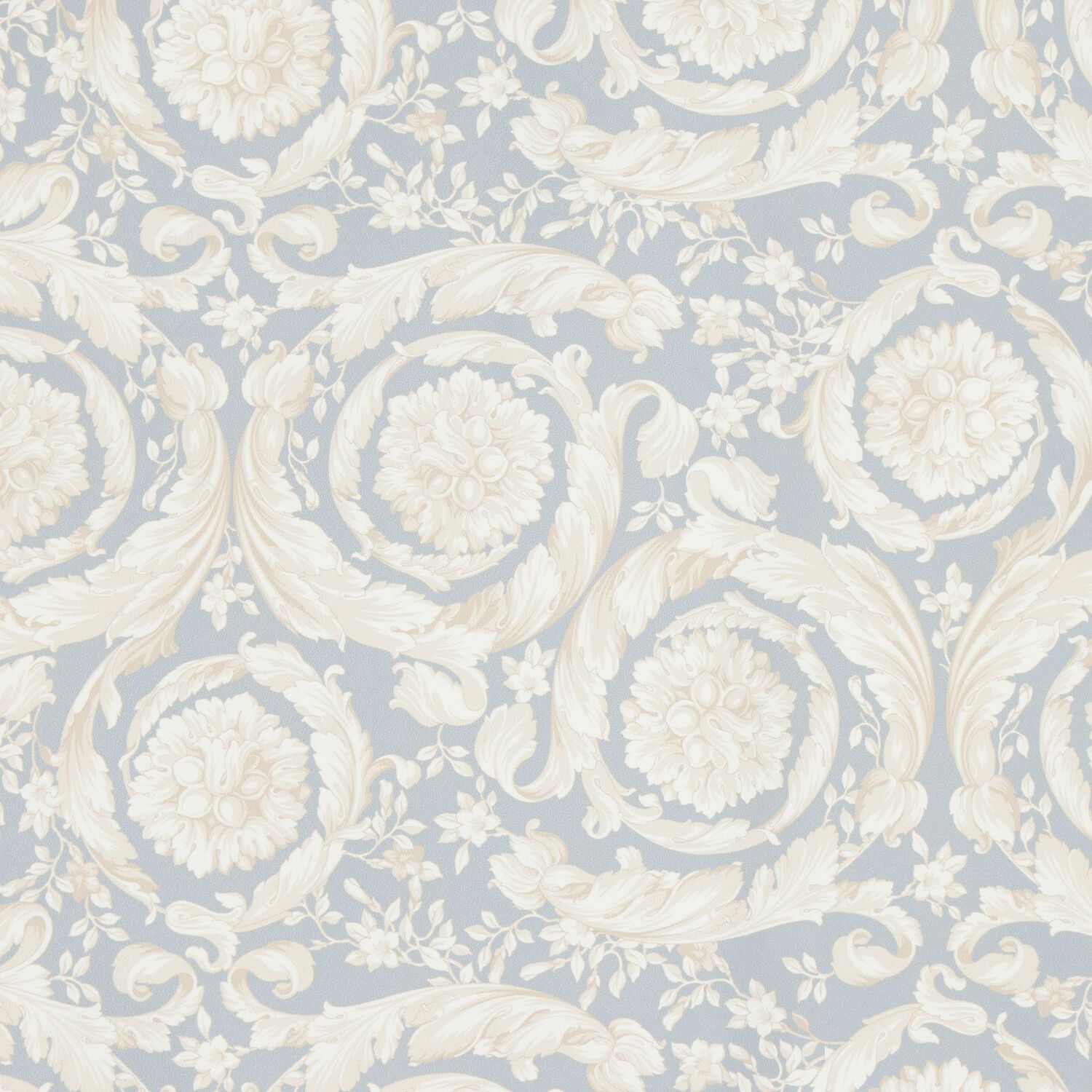 Ivory & Grey Barocco Baby Blanket, 1, hi-res