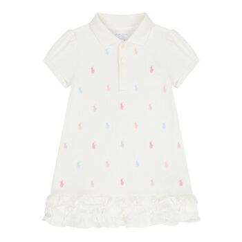 Baby Girls White Polo Dress