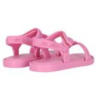 Younger Girls Pink Logo Sandals, 1, hi-res
