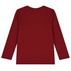 بيجاما أولاد بالشعار باللون العنابى , 1, hi-res