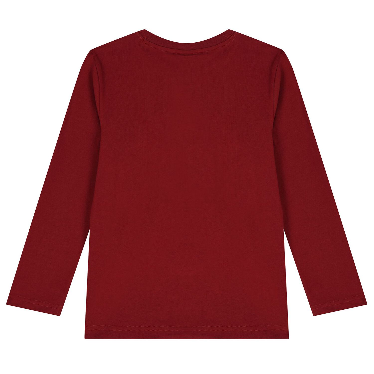 بيجاما أولاد بالشعار باللون العنابى , 1, hi-res