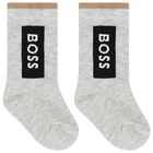 Baby Boys Multi-Colored Logo Socks ( 3-Pack ), 1, hi-res