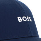 Boys Mini Me Navy Blue Logo Cap, 1, hi-res