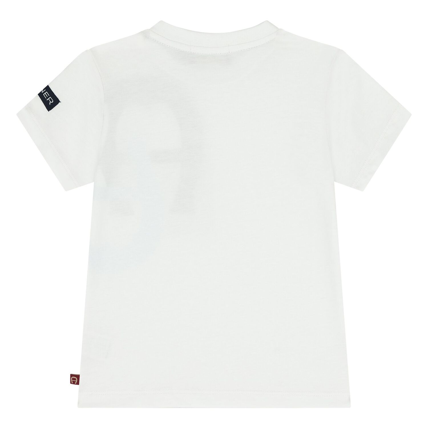 Younger Boys White Logo T-Shirt, 1, hi-res