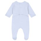 Baby Boys Blue Elephant Logo Babygrow Gift Set, 2, hi-res