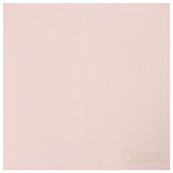 Baby Girls Ivory & Pink Logo Muslin Gift Set