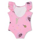 بدلة سباحة للأطفال بطبعة ايس كريم وحلويات باللون الوردي للبنات, 1, hi-res
