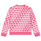 Girls Pink Logo Sweatshirt, 1, hi-res