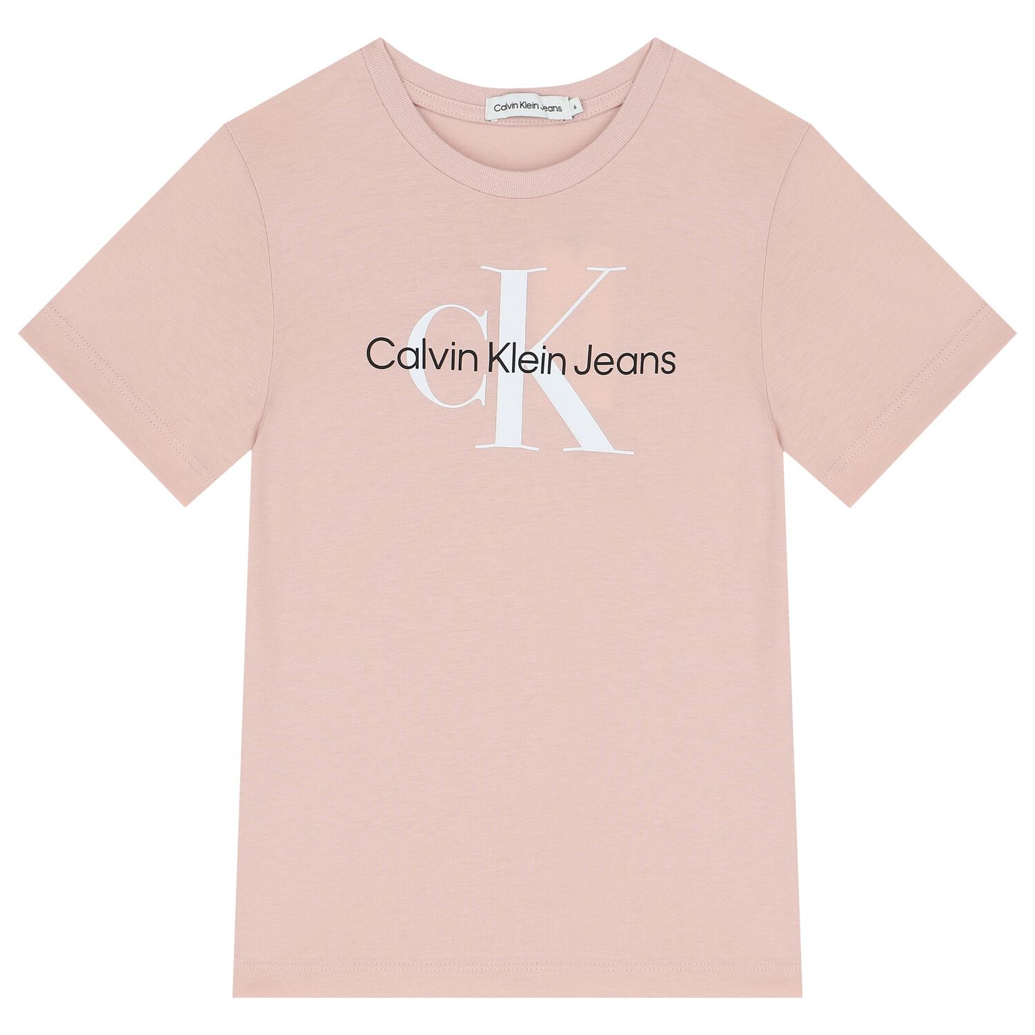 تيشيرت أولاد بالشعار باللون البيج, 6, hi-res