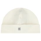 Baby Girls Ivory & Gold Logo Babygrow Gift Set, 1, hi-res