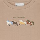 Boys Beige Horse Logo Sweatshirt, 1, hi-res